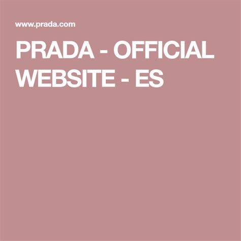 prada españa website.